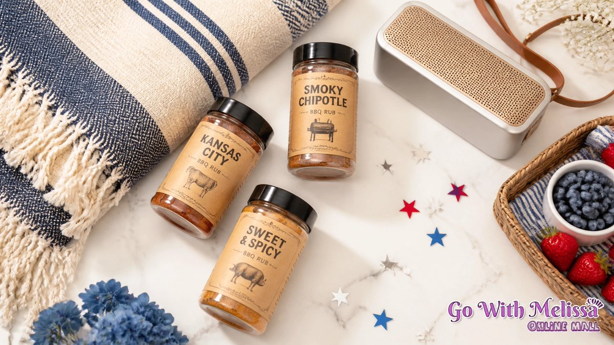 GoWithMelissa23's tweet photo. Weekend mode: ON. 🎆 

Our Friday Picks at https://t.co/LR5kAmAwHW elevate your holiday! From artisanal spices to the perfect outdoor speaker, I’ve curated your stylish celebration. 

Link in bio! ✨

How are you celebrating?

#FridayPicks #July4th #SupportLocal #SummerVibes https://t.co/YPW0yMfoKe