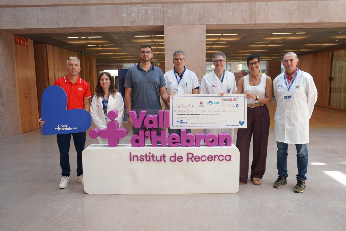 VHIR_'s tweet photo. 🏃‍♀️ La 9a Cursa Popular Sant Adrià de Besòs ha recaptat 4.002 € per a la recerca en #ELA del grup de Sistema Nerviós Perifèric del #VHIR.

💜 Gràcies a l'Ajuntament de Sant Adrià de Besòs, La Sansi i a totes les persones participants per fer-ho possible! https://t.co/3e6rTQRQzm