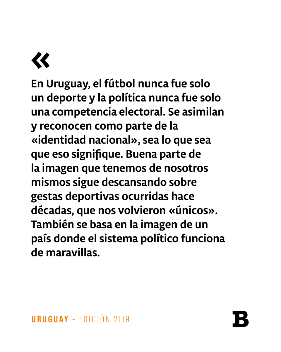 SemanarioBrecha's tweet photo. 📰 De fútbol, política y otras tristes pasiones uruguayas

Lo que dicen las formas de reaccionar ante la derrota

🖋️ Constanza Moreira, Agustín Daguerre

Lectura libre

https://t.co/5WYE1NfFnr https://t.co/8kcFO1lDR5