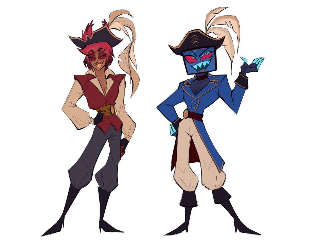 sweetmoonl's tweet photo. Radiostatic pirate au designs!!
how is a flat screen tv a pirate? idk time travel or sum shit
•
•
•
#Radiostatic #AlVox #AlaVox #HazbinHotelfanart #Radiostaticau https://t.co/Yn83aDKjCf