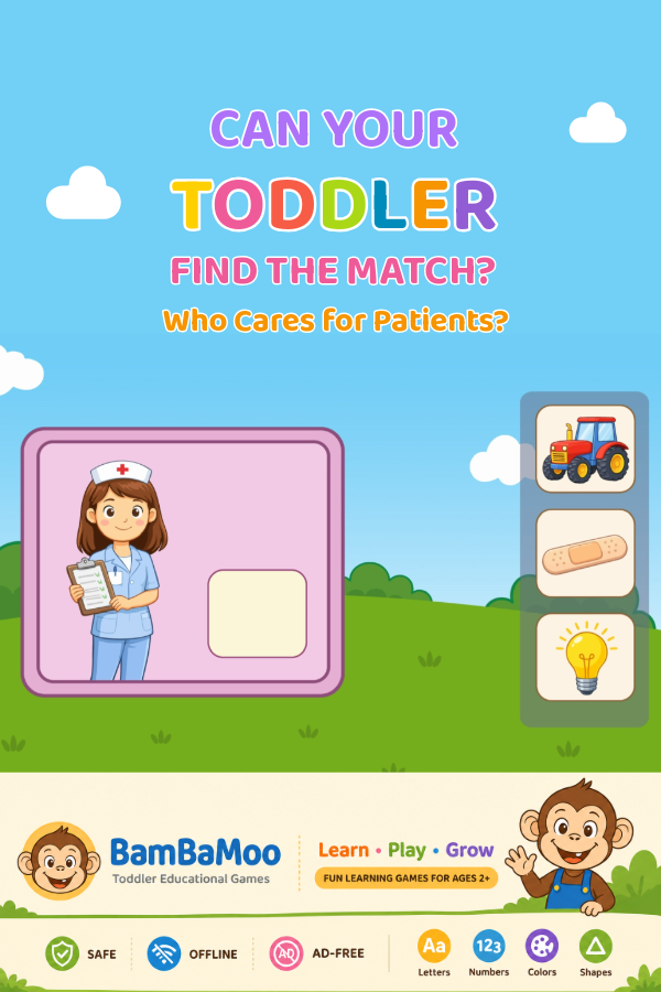 BamBaMooKids's tweet photo. Can your child find the correct match?
Lerne Berufe spielerisch 👩⚕️
Aprende sobre los ayudantes de la comunidad 👩⚕️
https://t.co/JxAzTPr3cP
#CommunityHelpers #KidsLearning
#KinderSpiele https://t.co/VJaitnqeLf