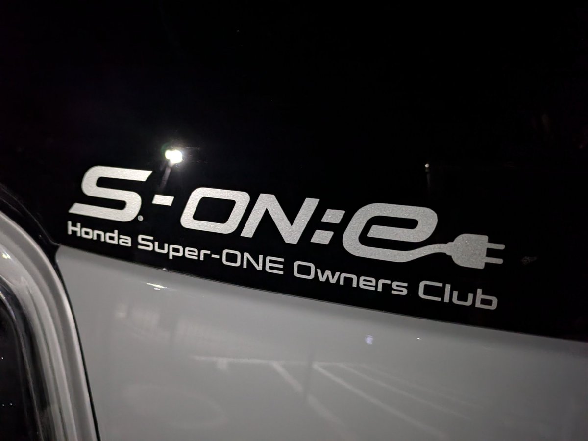 kaitakuRC's tweet photo. このステッカーかっこいいねと思ったひとは、ぜびオープンチャットへ
#SuperONE #スーパーワン #bev
#電気自動車 #ルミナスグレー
オープンチャット「Honda Super-ONE オーナーズクラブ」
https://t.co/OVPMvFLr2s https://t.co/6KphfYT4IT