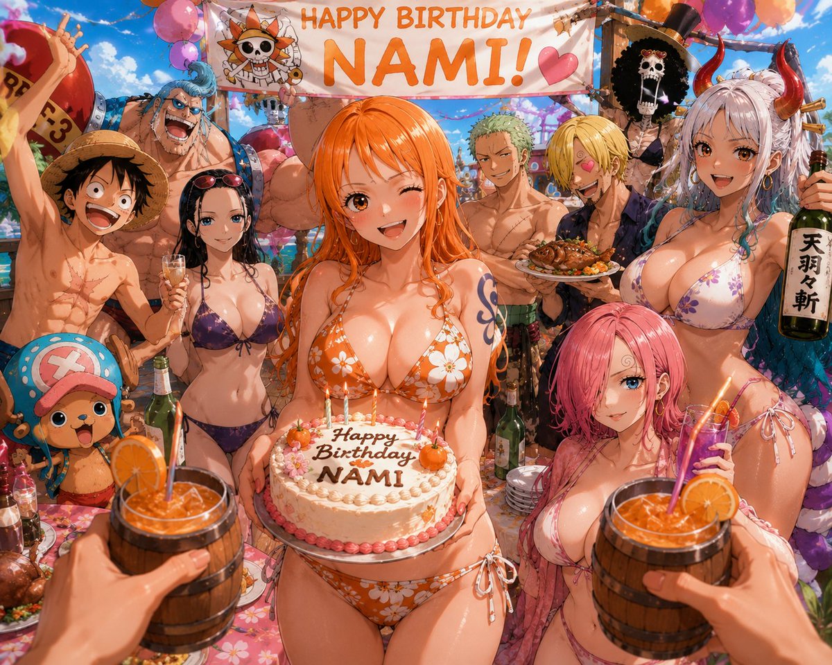 AverageNerd2025's tweet photo. Happy Birthday Nami!

#nami #ONEPIECE〜 #onepiece https://t.co/EO8k5XmcOD