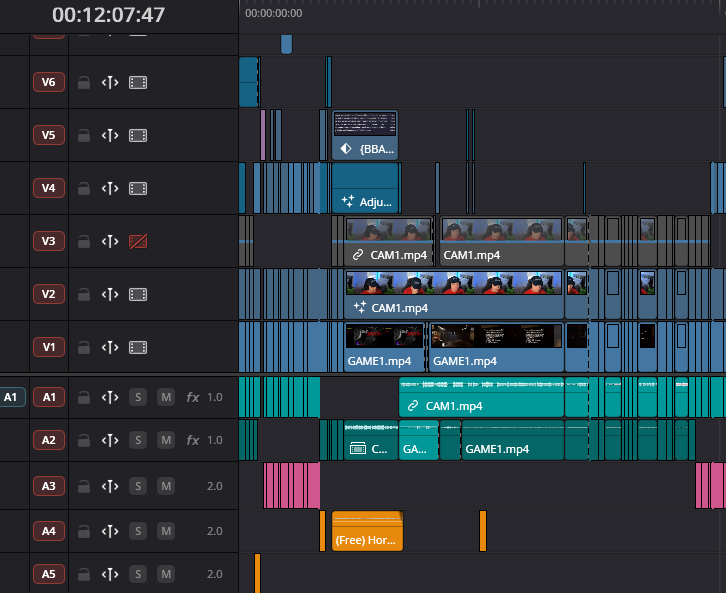 MSakiEdits's tweet photo. Just noticed I don't use enough color variation for the video tracks compared to the audio tracks lol https://t.co/tqG8BWwgyt