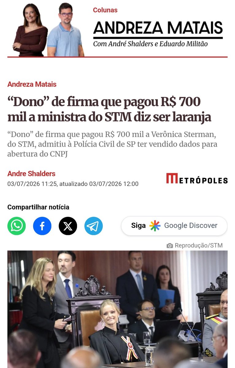 taoquei1's tweet photo. O "escritório" da ministra do STM, Verônica Sterman, INDICADA PELO LULA, embolsou 700 mil de uma empresa fantasma cujo "dono" é um fabricante de pipas q confessou ser laranja e ter vendido os dados por 5 mil  num campo de futebol.
​Adivinha onde a empresa opera? 
Na mesma rede bilionária do Careca do INSS, aquela ligada ao PCC e que a CPMI investiga. 
Aliás, bônus de DNA: Lulinha, filho do homem, também está totalmente enrolado no esquema do INSS.
Mas tudo é uma grande coincidência!