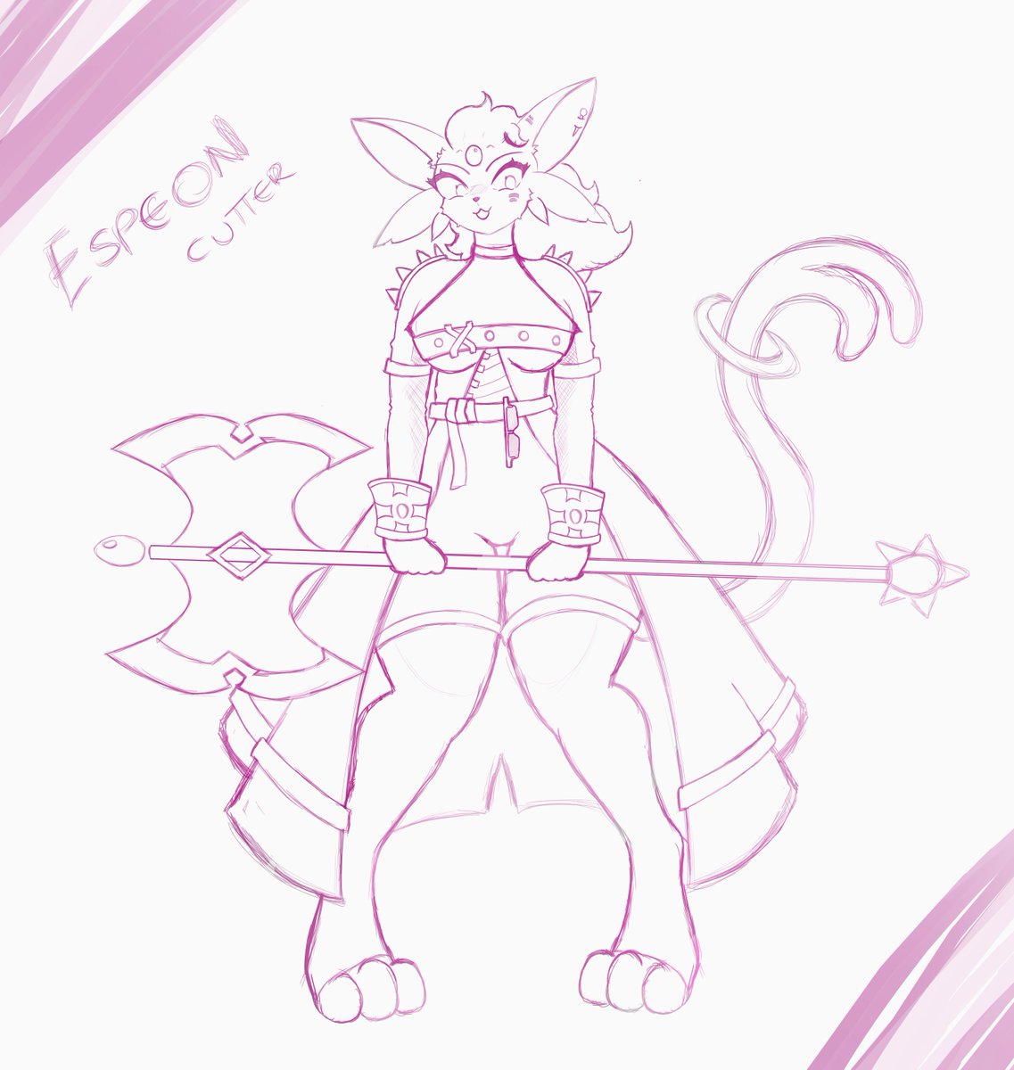 Doctorr_007's tweet photo. WIP alert Espeon Cutter✨ https://t.co/CKOoicuyBu