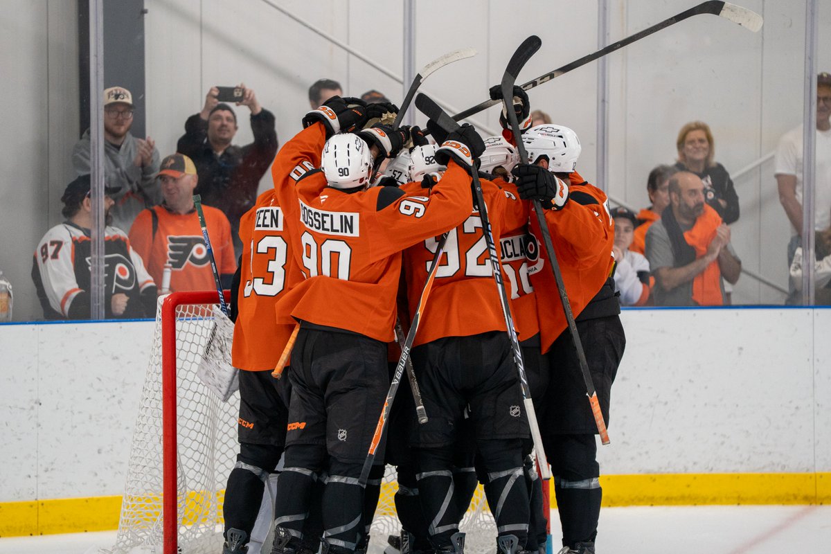 NHLFlyers's tweet photo. Team 2 wins the 3-on-3 tournament!

🔸Denver Barkey
🔸Christopher Duclair
🔸Jackson Edward
🔸Alonso Gosselin
🔸Devin Kaplan
🔸Ryan MacPherson
🔸Martin Psohlavec
🔸Heikki Ruohonen
🔸Riley Steen https://t.co/EWU4QwUzUB