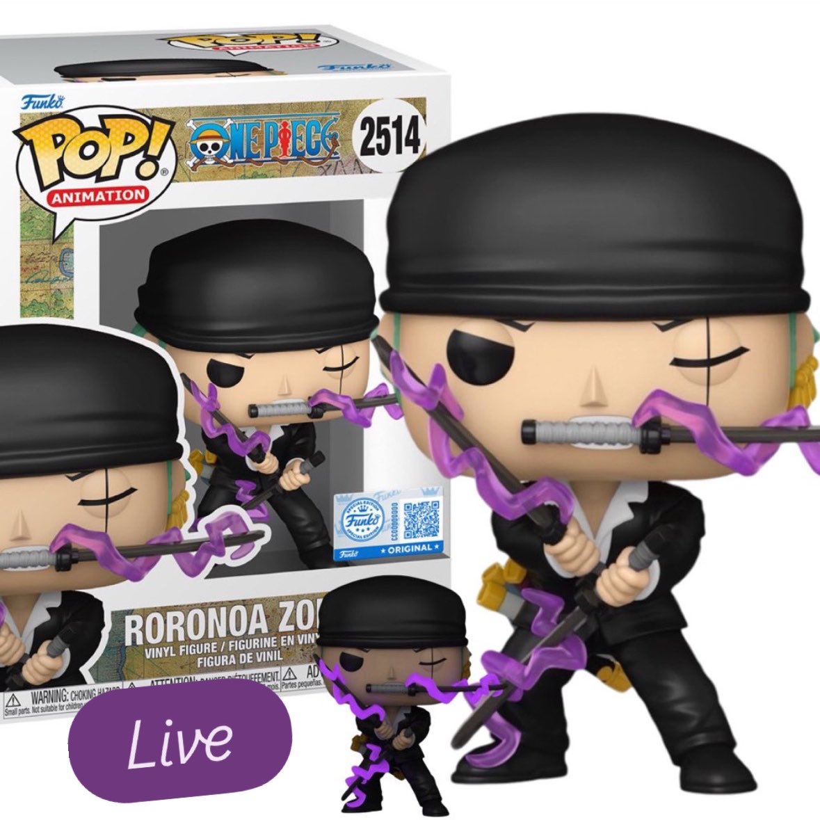 FunkoPOPsNews's tweet photo. Now Live! GameStop exclusive GITD Dressrosa Zoro Funko POP! ⚔️🕴️The pirate hunter is dressed to impress! 

   Linky ~ https://t.co/fvYybHGyMl

#Ad #FunkoPOPNews #OnePiece #RoronoaZoro #Anime https://t.co/sKBAeW3bId
