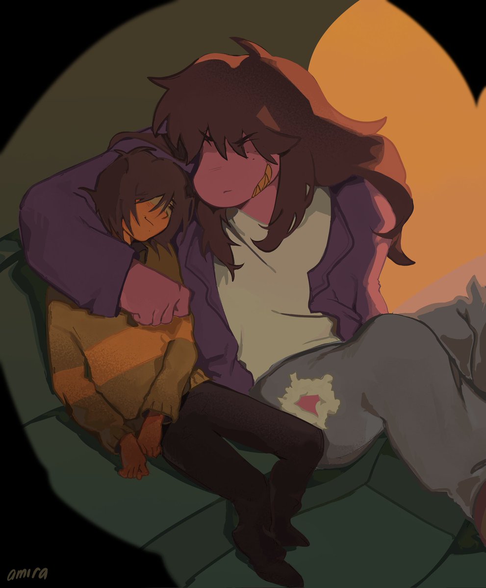 cremebrulee_yum's tweet photo. I hope nothing bad happens 10 minutes later #deltarunespoilers #krusie https://t.co/WknnJgAG2v