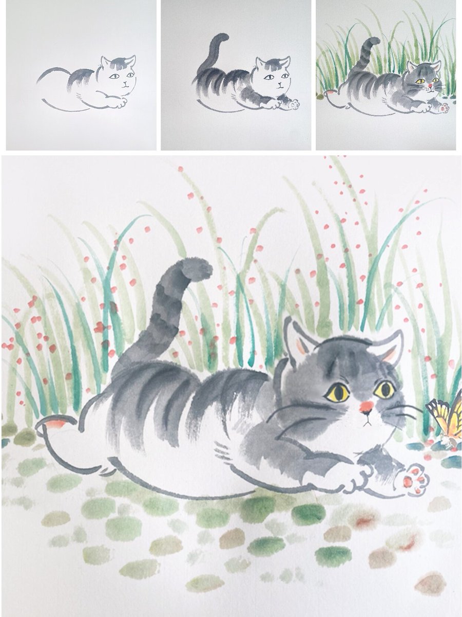 uphyung_'s tweet photo. Want to try a new hobby this weekend Pick up watercolor painting—no fancy skills needed, just have fun creating small cute pieces! https://t.co/Qf78g9poXZ