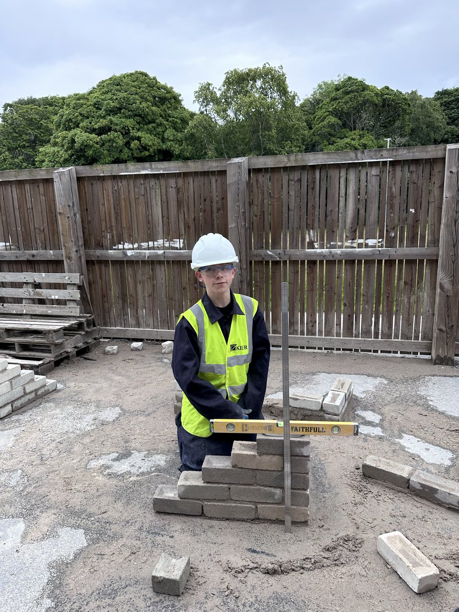 AlnessCdt's tweet photo. S3 Bricklaying units completed! Well done Josh! #teamalness @alnessacademy @AlnessDyw @AlnessArt @AlnessScience @AlnessAcademyPE @AlnessLanguages  @AlnessSupport 
@MurphyGroup1951
@hubNorthScot @kierconstruct @patmunro1945 @morrisonbuilds @EcosystemsT @TheEDTUK https://t.co/PJEl2p27VL