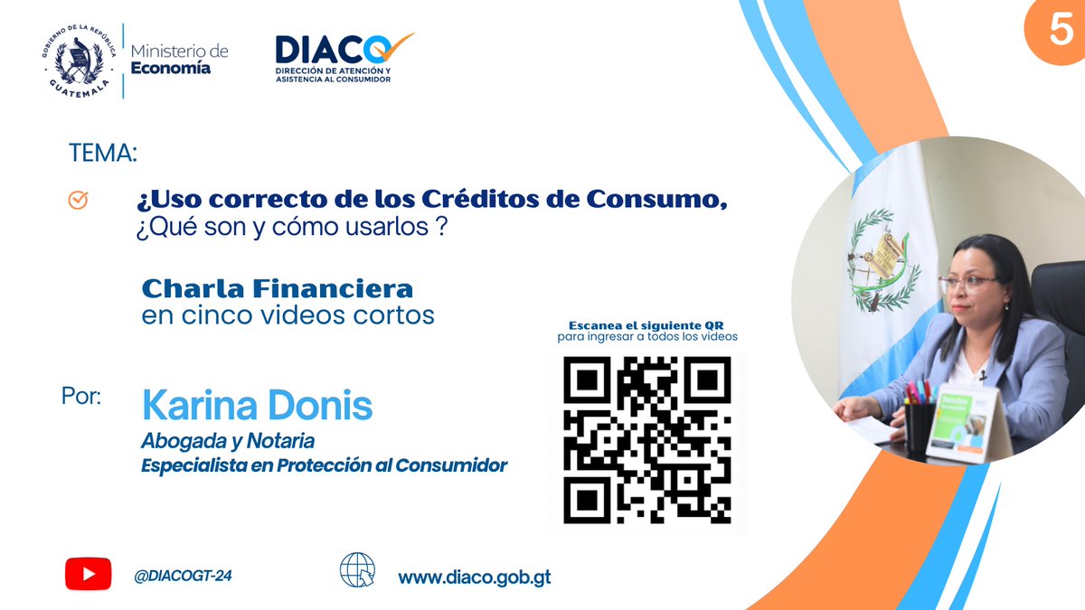 diaco_gt's tweet photo. Educación al Consumidor y Usuario Financiero | Conoce más sobre Uso Correcto de los Créditos de Consumo ¿Qué son y cómo usarlos? Y ¿Derechos a la Información Veraz, Clara y Oportuna? 👉Ingresa al siguiente enlace: https://t.co/MFbppIRxHI https://t.co/RtMCtMxItn