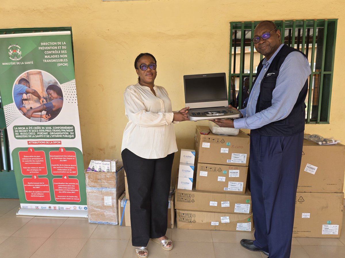 OMS_Burkina's tweet photo. 🩺🇧🇫 L’#OMS appuie le Burkina Faso dans la lutte contre les maladies non transmissibles sévères
Grâce à la stratégie #PENPlus, le 🇧🇫 renforce la prévention et la prise en charge du diabète de type 1, de la drépanocytose et des cardiopathies rhumatismales.
#SantéPourTous https://t.co/PEPBdGqnEF