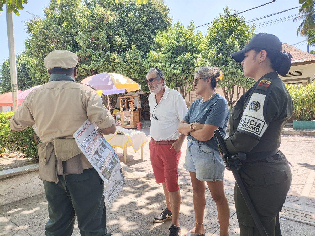 ProteccionPonal's tweet photo. Fortalecemos la seguridad en los sitios de interés turístico mediante acciones de prevención y acompañamiento promoviendo en #Magdalena el autocuidado y el reconocimiento del legado de Gabriel García Márquez👏👮.
#TurismoSeguro https://t.co/1yVC4n06oI