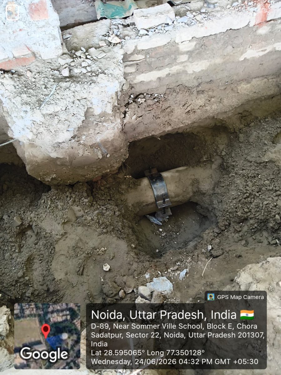 noida_authority's tweet photo. आज दिनांक 3.07.2026 को सेक्टर-22, 41, 71, 73 एवं 82 क्षेत्र की सोसायटियों में जलापूर्ति सम्बंधी शिकायतों पर नौएडा प्राधिकरण के जल विभाग द्वारा त्वरित संज्ञान लेते हुए आवश्यक कार्रवाई की गई। शिकायत प्राप्त होने के उपरांत सम्बंधित क्षेत्रों में लाइन रिपेयर एवं वॉटर पाइपलाइन फ्लशिंग का कार्य कर जलापूर्ति व्यवस्था को सुचारु किया गया है।
नौएडा प्राधिकरण नागरिकों को निर्बाध एवं गुणवत्तापूर्ण पेयजल उपलब्ध कराने के लिए निरंतर प्रतिबद्ध एवं कार्यरत है।

#NoidaAuthority
#WaterSupply
#PublicService
#CitizenFirst #Noida
#WaterManagement