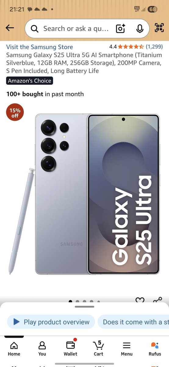 Memerco18's tweet photo. @stufflistings Deal Price of the Phone is ₹84,999/-

#AmazonPrimeDaySale #GalaxyS25UltraDay5 https://t.co/o5RyifPFCe