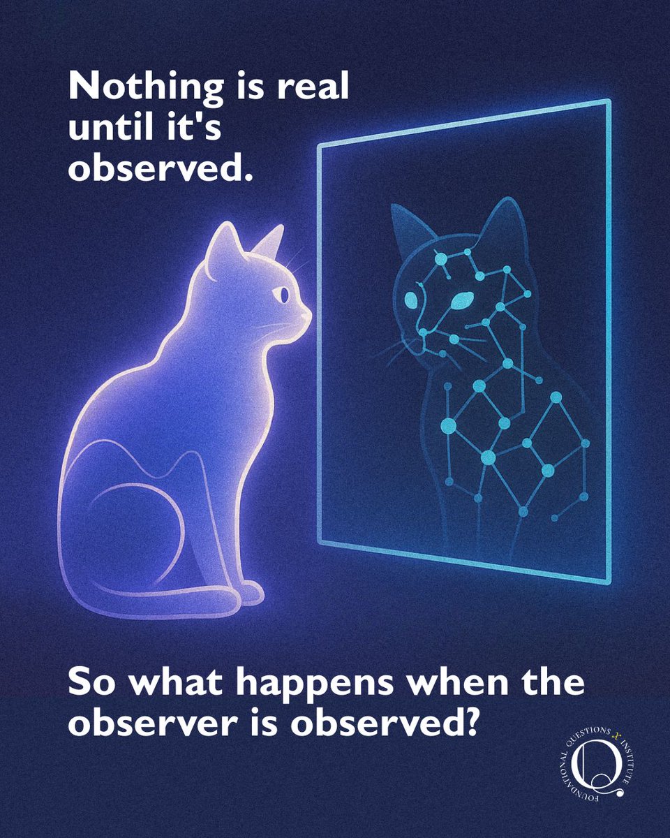 FQXi's tweet photo. [IMAGE THREAD]
Are we being too cheeky saying nothing is real until it is observed? Let us know. https://t.co/WzV778eFLN