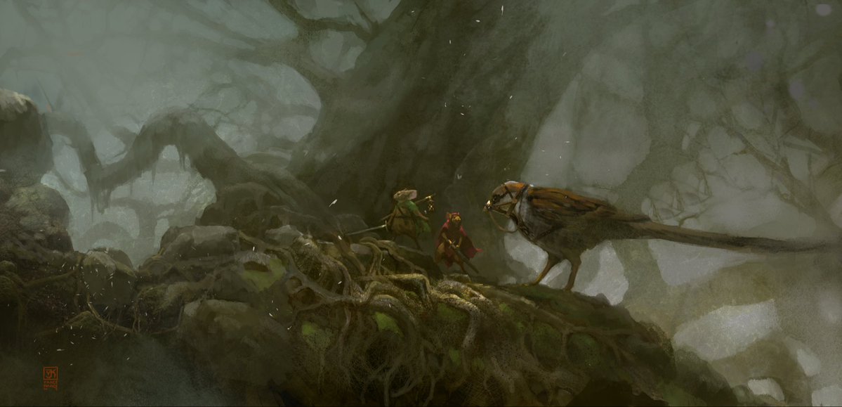 VanceKovacs's tweet photo. Mouseguard! 🐭 ⚔️  visual development. Unfortunately, this one went under when Fox was bought by Disney. It was wonderful to explore the  enchanting world of David Peterson https://t.co/bBWCJJmyPI