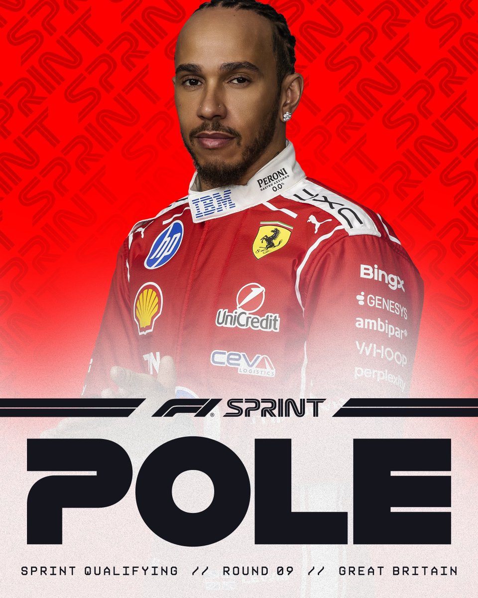 FormulaTurkiye's tweet photo. 🏁 SILVERSTONE'DA SPRINT POLE POZİSYONU LEWIS HAMILTON'IN!

2⃣ Kimi Antonelli
3⃣ Max Verstappen

#F1 | #BritishGP https://t.co/ilXmEkvyTm