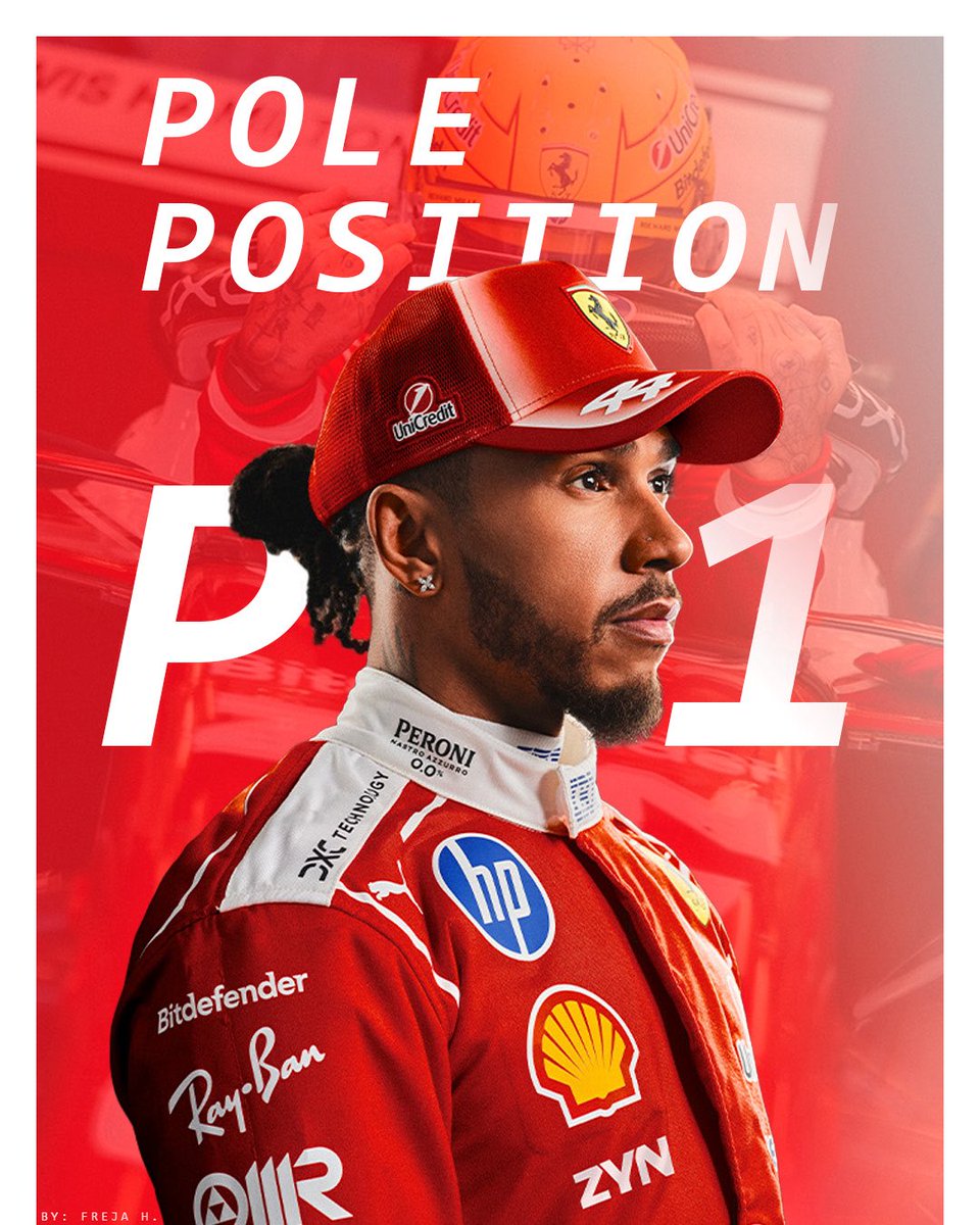 FrejaKH's tweet photo. @ScuderiaFerrari @LewisHamilton POLEEEEEEE POSITION! YESSSSSS 👊 https://t.co/5Kwt9Dkrq5