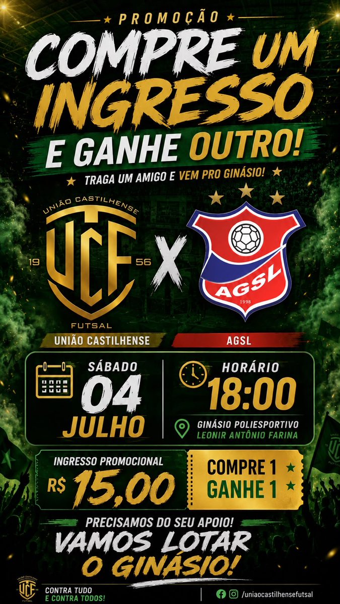 rnmarangoni's tweet photo. RádioMixEsporteSom: Tem promoção para o jogo do União Castilhense : https://t.co/6ZPTIP2Zw0 https://t.co/yl3giBMaMN