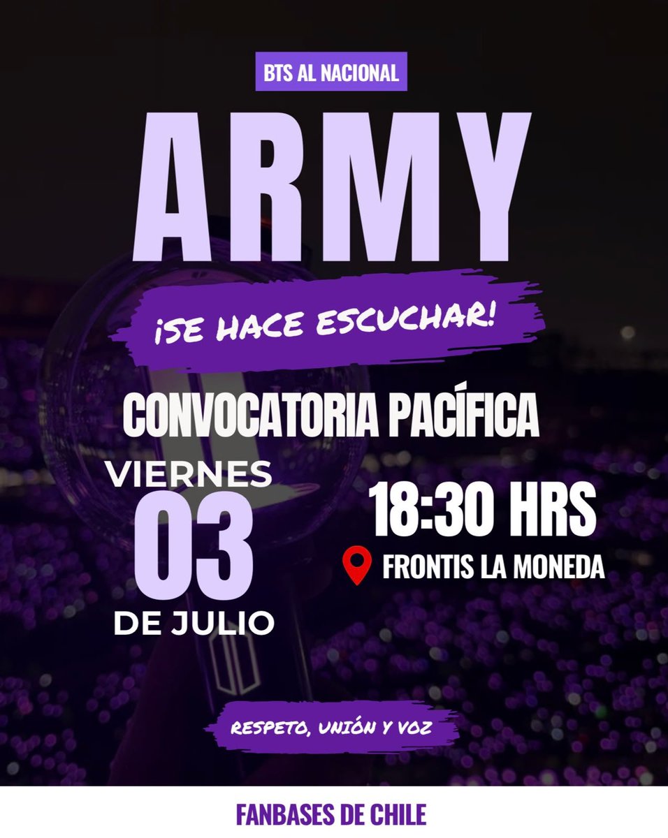 armychilensis 🇨🇱 ⊙⊝⊜ ARIRANG BTS VUELVE A CHILE tweet media