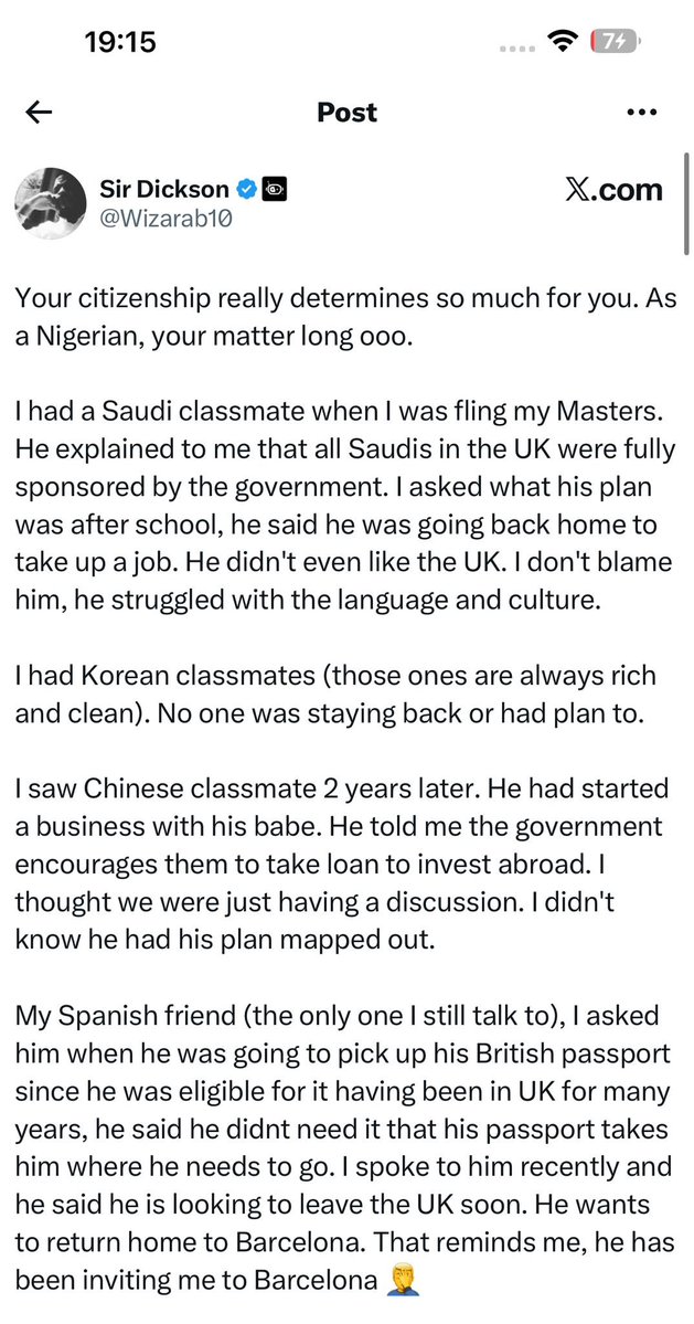 YusufAsunmogejo's tweet photo. If you read this piece, you’d be sad at how we have become as a country. Those whom the country empowered with quality education and scholarship abroad are now empowering us with Akara and Booli. It is well 💔😩 https://t.co/7110uLkdkZ