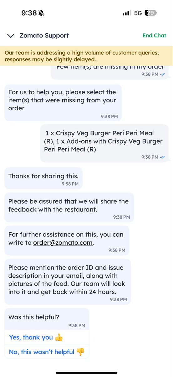 Agra2Sharma's tweet photo. Extremely disappointed with both @zomato and @BurgerKingIN. My Order #8307000530 from Burger King Meerut Cantt arrived with the Sprite bottle leaked, soaking the entire meal. The food was completely inedible due to poor packaging. Despite raising the issue. This is unacceptable. https://t.co/FAZYJ7U9if