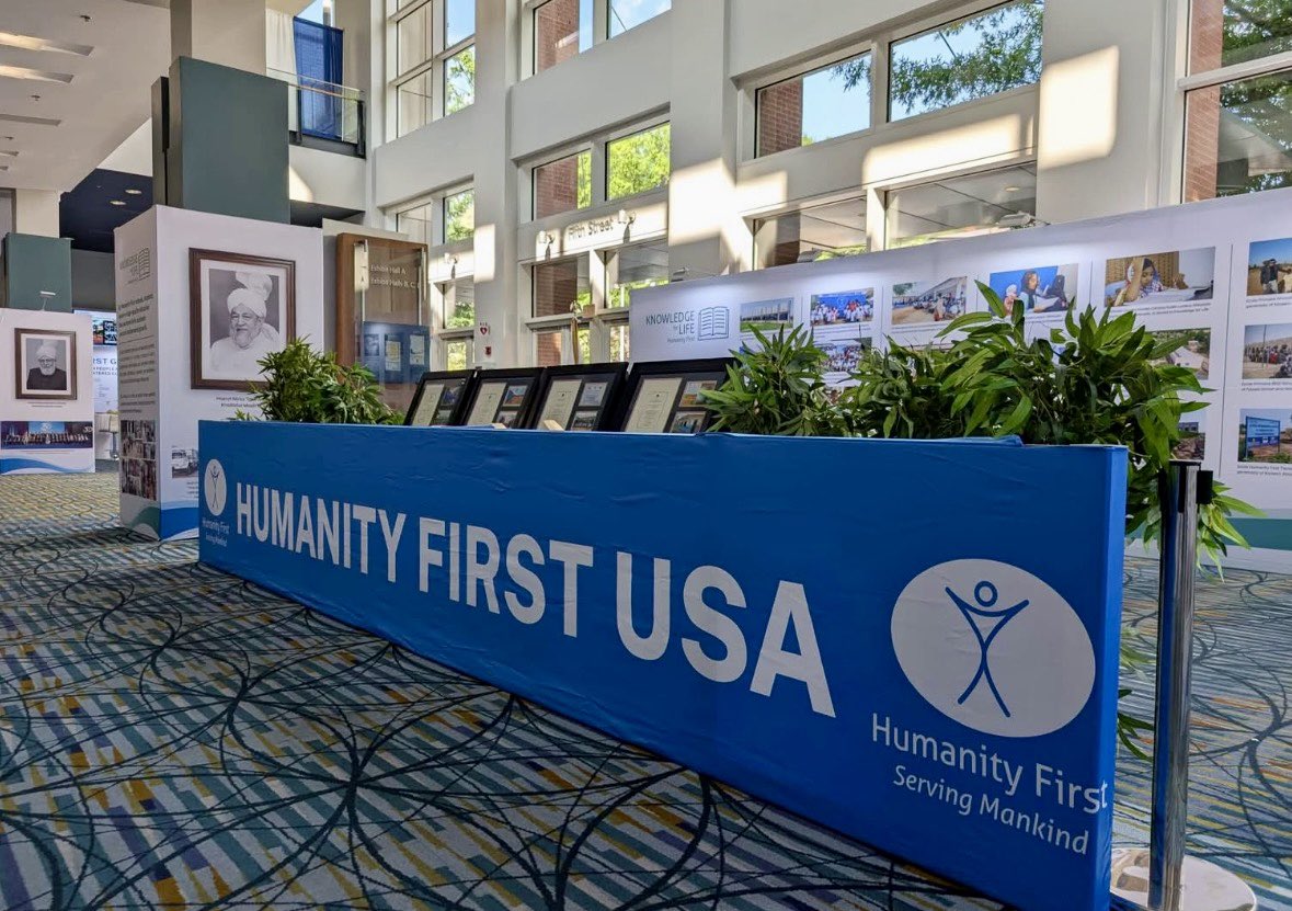 HFI1995's tweet photo. This weekend @HFUSA is showcasing over 20 years of humanitarian service both in the #USA and worldwide at #JalsaUSA in Richmond https://t.co/K9eg9lPKVR