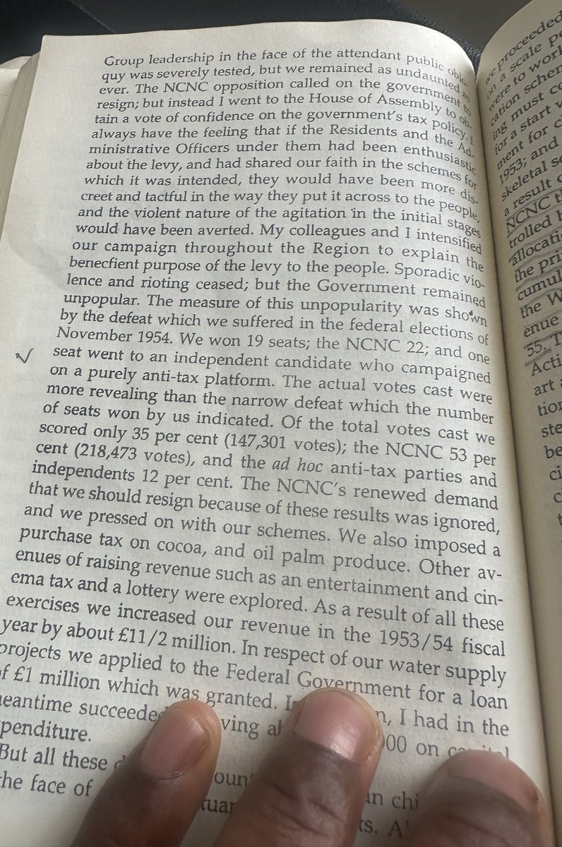 EbiriGbonka's tweet photo. In the first republic, the Sage, Obafemi Awolowo fought for a decentralized system, for new tax laws and for the deregulation of the marketing boards that managed the finance from commodities…. His advocation at the time was misunderstood… Zik took advantage of this to incite propaganda against the sage in Lagos and the western region.... It caused a few pushbacks among his people who had no clue of the golden age he was about to build for them by fighting for the right structures . The Zikist propaganda against him at the time was so strong that his party suffered a terrible loss at the federal elections of 1964.

The sage said the The miracle eventually happened… marketing boards were deregulated and he was able to build a strong golden age for his people…. This was what he represented… He wanted other regions to enjoy the same progress and fought for the creation of more homogenous regions to form a two tier system with the federal government. Zik hated this glorious path the sage wanted to set the country and worked with the federal government to have him setup. 

Namdi Azikiwie hated the reforms going on at the time…. He wanted the British to leave and for him and his people to replace them as the new master race… This is why the sage summarized his mission as a man desperate to set himself up as a dictator…. to corrode the self respect of Yoruba people… to build the Ibos as a master race and to dwarf/misrepresent the achievements of his contemporaries. Zik campaigned on a false charm of hypnotism of unity and one Nigeria (there can never be a one Nigeria…. There can only be a UNITED NIGERIA)…

…. What Zik and the Zikists did at the time is exactly what Peter Obi and the Obidents are desperate to do in  our time.

The new cabal that replaced the British was a post military establishment that built a system that exploit the country at the center…. Tinubu destroyed this cabal and like the sage, he went on an aggressive mission to setup new tax laws…. Reestablish regions…. local government reforms and most importantly.... state police. 

Once again, we have a reincarnation of Zik in  Peter Obi and a dangerous Obidient fascist movement similar to the Zikist movement.... with a mission to corrode the self respect of Yoruba people and dwarf/misrepresent the achievements of Tinubu’s government. Peter Obi is totally against decentralization and state police…. Rather, like Zik, he preaches unity at the center.

 These are dangerous rhetoric in our time as it is in the 1960's…. In Yorubaland, we must not fall for the charms of a propogandists…. Obi must be rejected as Zik was by our fathers.

Let us work with President Tinubu to complete the reforms and have more wealth/autonomy released to the regions…. This is when full force civil activism and stand up to the government at regional level will start…. Tinubu needs your love and support. Do not join others demonizing him if you are a genuine progressive. No leader has done so much to reform the country as he has done in three years since independence….. If we remain focused, we are going to have a golden age in our time.... of that I am convinced….