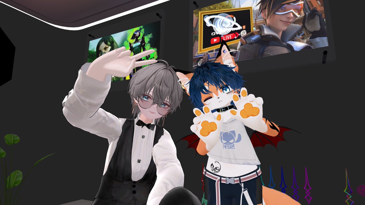 VRC_Barfuzzy's tweet photo. 本日もご来店ありがとうございました！

本日は結局スト6勢が沢山来てくれた事もあり
ちるきりす(@chiriact8 )さんに配信協力をして頂き
カスタムを行いました。

スト6やってない方も雑談で来てくれてとても嬉しゅうございました

次回の金曜もスト6カスタム会を行う予定です(ダイヤ以下)
#VRC_Fuzzy https://t.co/5bxLFekC46