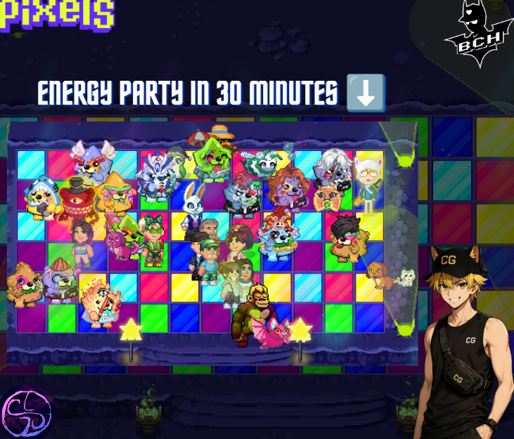 Mcghosh2's tweet photo. the @KanstarWorld × @pixels_online Integration Energy Party starting in 30 minutes ❤️‍🔥

guys be ready to join the events ⚔️

🎁wins some prizes:
VIP &amp; Energy Giveaways &amp; More

#PixelsCreator https://t.co/eLbGtbpcdI