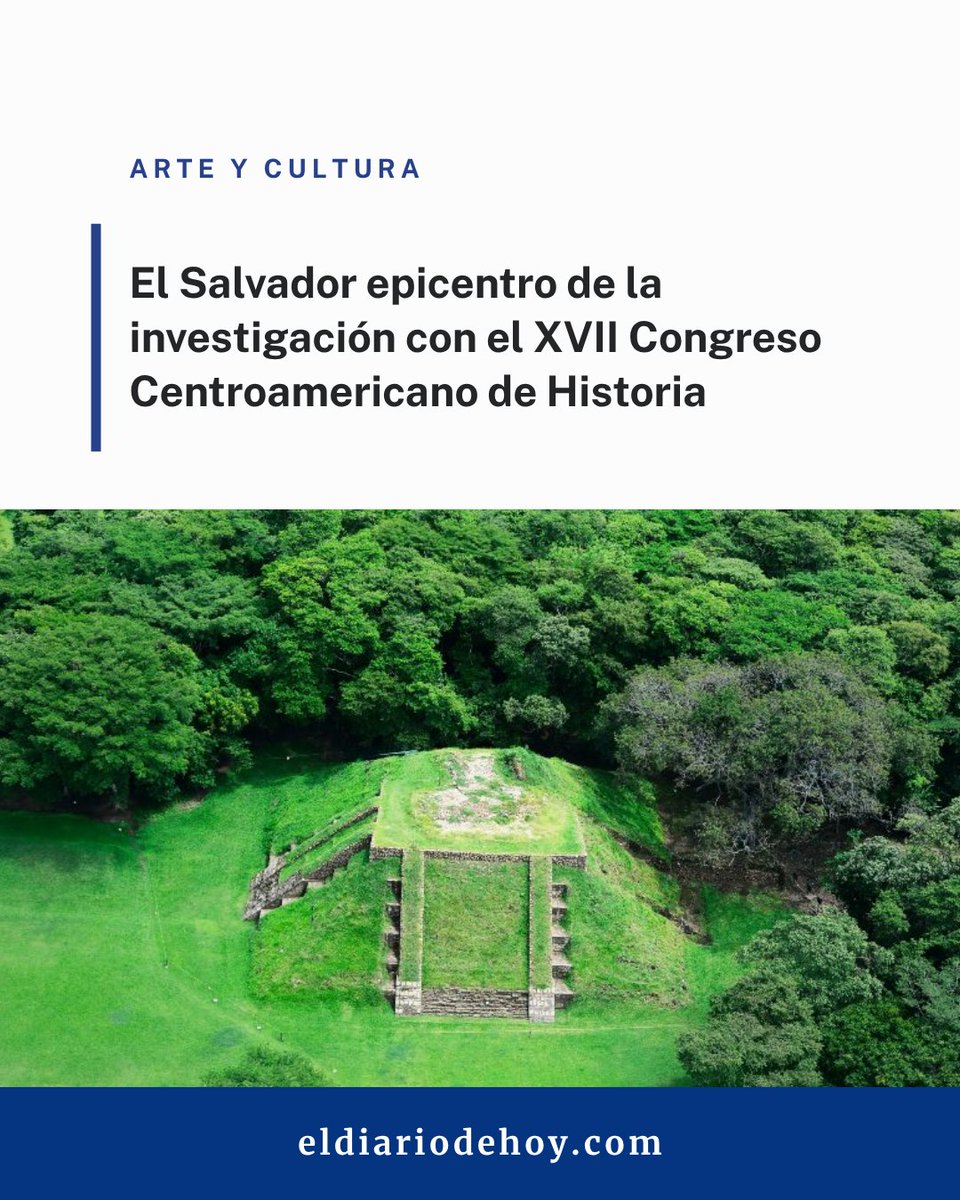 EDHNoticias's tweet photo. #ArteYCultura | El Salvador se convertirá este julio en el escenario principal de la investigación regional al albergar el XVII Congreso Centroamericano de Historia con destacados académicos internacionales.

Conocé los detalles ⬇️
https://t.co/4IVQPP50J5 https://t.co/1GFajI2BAn
