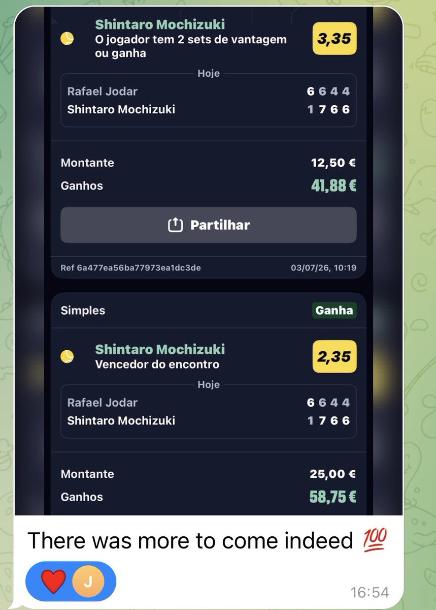 KingTennisTips_'s tweet photo. WINNER! 🏆 

Mochizuki @ 3.5 ✅ 

Whilst everyone was backing #Jodar we backed #mochizuki  

The stats don’t lie, we spotted great value from the service and return data and got a routine win!! 

All our VIP members are banking! Get involved ⬇️

#wimbledon #tennisbetting https://t.co/oyizHFXXUZ