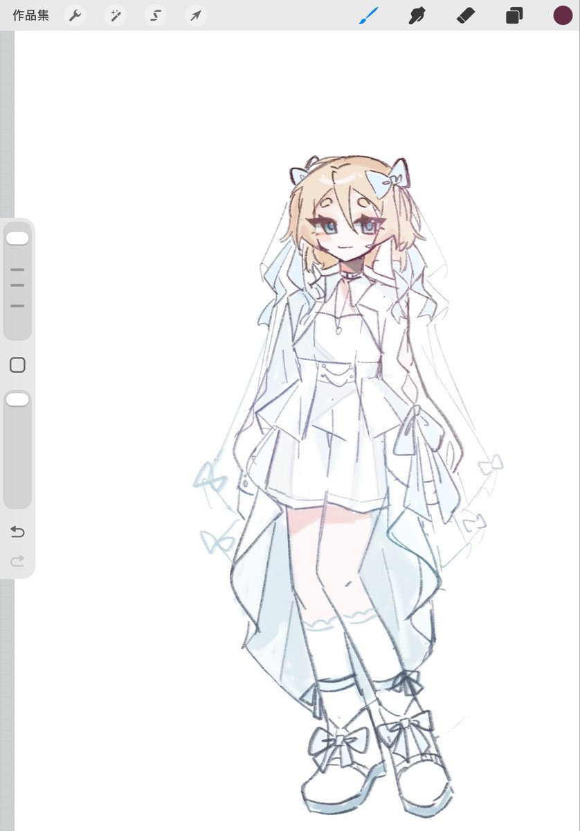 1204rmx's tweet photo. Designed a wedding-style outfit for Rayne for the June Bride theme... https://t.co/dQvCVhukKE