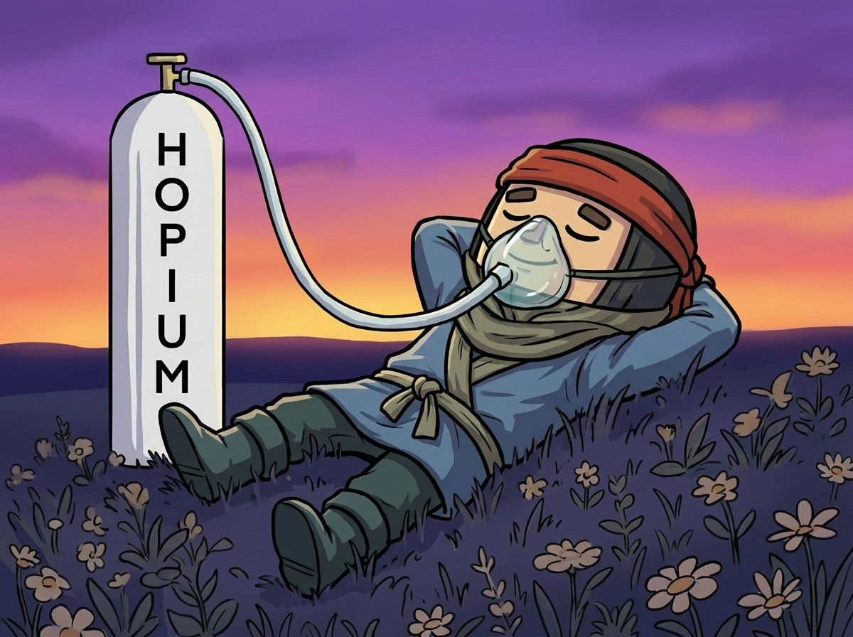 ninjasquadnft's tweet photo. Hopium hits different on generational lows https://t.co/SxbTXo1uQe