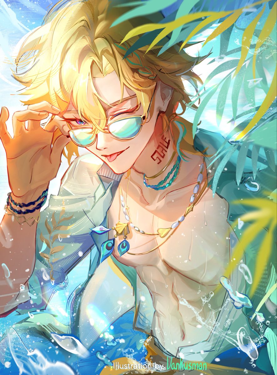 vankusman's tweet photo. Aventurine 🏝️

Personally, even though it feels more like a skin than a completely new version, it still made me smile and gave me those fun summer vibes ^^

#aventurinesp #aventurine #HonkaiStarRail https://t.co/9nQ2CeymT5