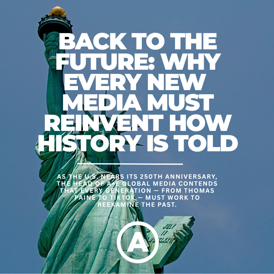 indie_activity's tweet photo. .@tiktok_us As the U.S. nears its 250th anniversary, the head of A+E Global Media contends that every generation — from Thomas Paine to TikTok — must work to reexamine the past #indie #film #indieactivity https://t.co/O0xF4wduuV