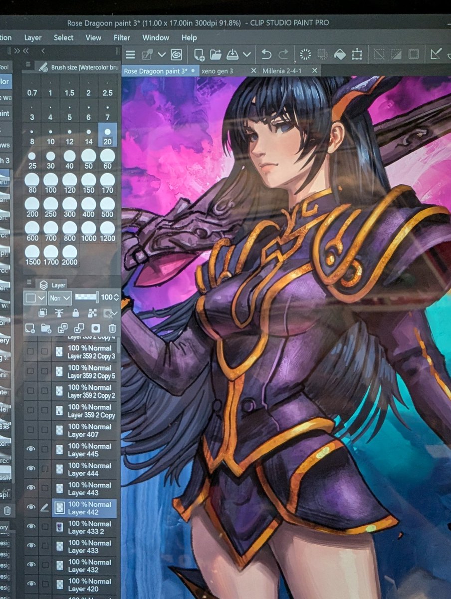 castcuraga's tweet photo. I'll be at the table trying to finish some Legend of Dragoon art 👀 https://t.co/esmnDRtUyq