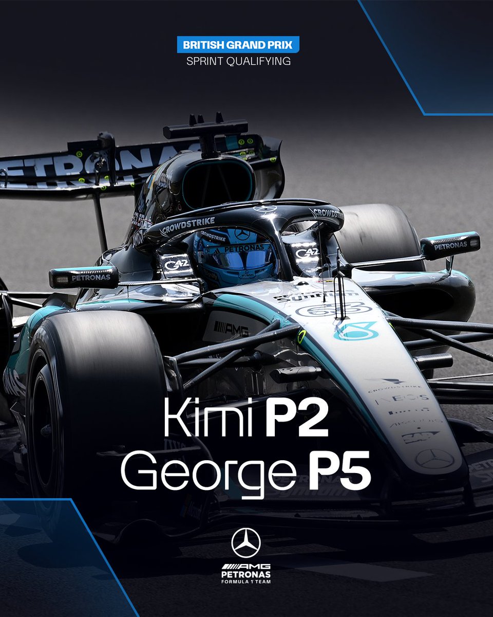 MercedesAMGF1's tweet photo. P5 for George in a super competitive Sprint Quali. Bring on the rest of the weekend 👉 https://t.co/qgEKiZxACU