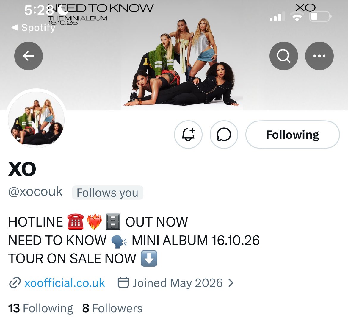 XOUpdatesUK's tweet photo. 🚨| XO HAS FINALLY MADE AN OFFICIAL TWITTER ACCOUNT !!

FOLLOW THEM: @xocouk https://t.co/s9sSaTskgo