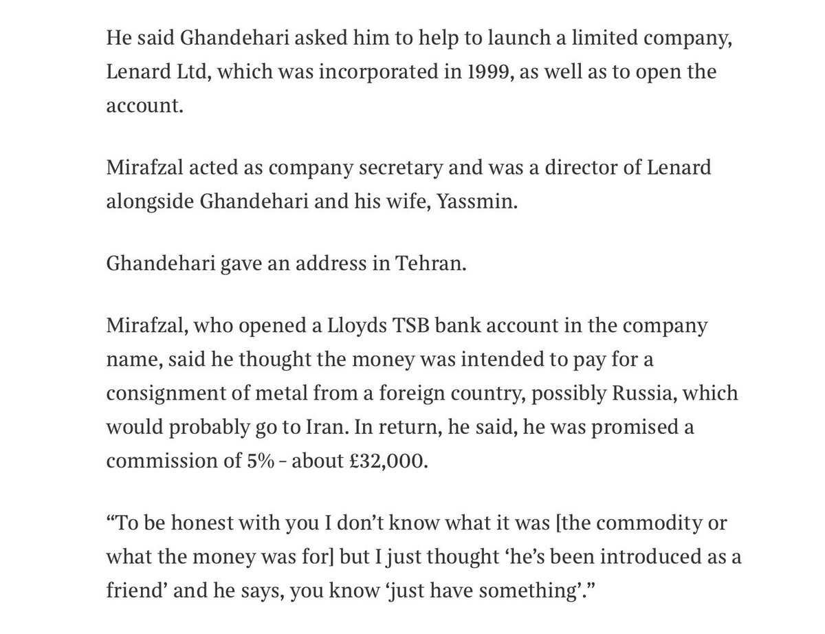 nw_nicholas's tweet photo. It will surprise nobody to learn that Farage's new billionaire squeeze has been implicated in money laundering https://t.co/cY1685Jxki