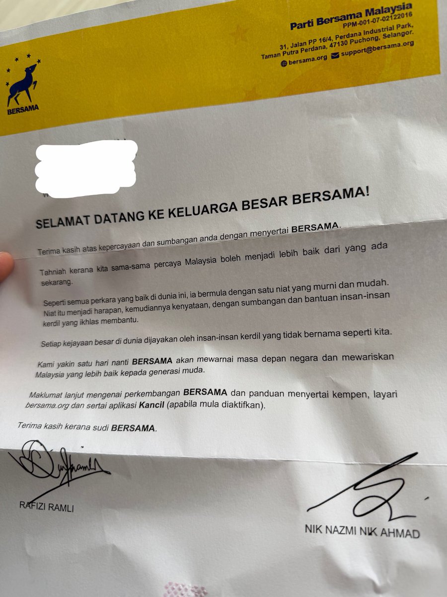 remysaiful's tweet photo. First time jadi ahli parti politik. https://t.co/XSLJ8Y8hQu
