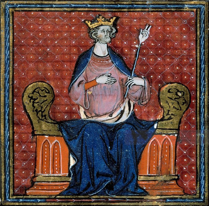 boudewijnsteur's tweet photo. Op deze dag in 987 werd Hugo Capet ("mantel dragend) gekroond tot koning der Franken, het latere Frankrijk. De Capetingische dynastie regeerde Frankrijk tot 1328, maar ook de koningshuizen daarna waren verwant aan de Capetingers. De lijn valt feitelijk door te trekken tot 1848 https://t.co/MoFWWKt6KI