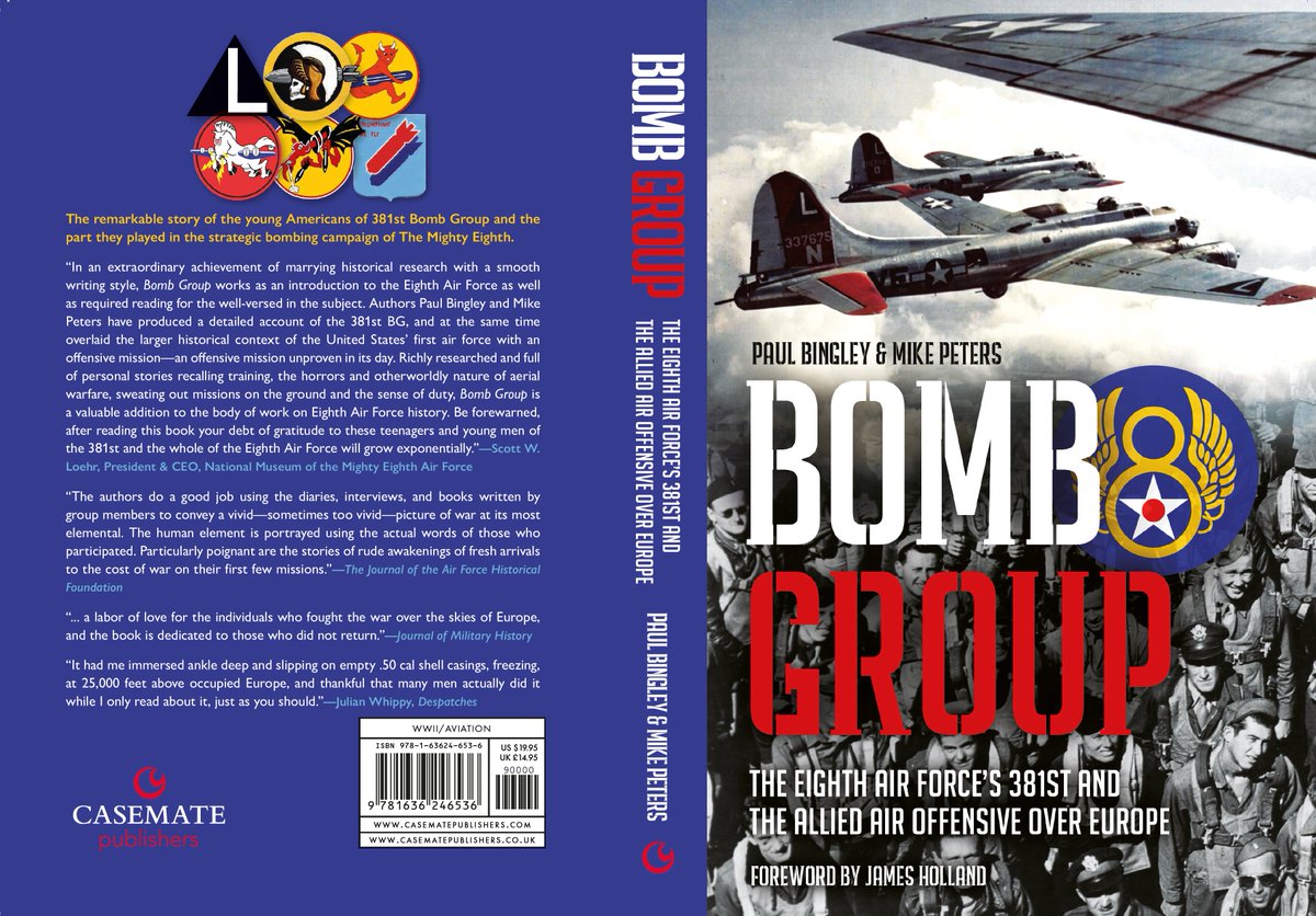PaulBingley's tweet photo. Script Books have just released Bomb Group in paperback edition. It's garnered some nice reviews, including: "the work to weave the historical narrative, including combat reports, with the words of those who were there is remarkable and commendable." Thank you @aircrewbookrevu 🙏 https://t.co/LW273R5jyz