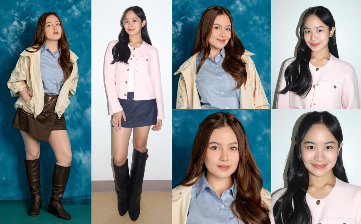 thonabee's tweet photo. Cap's Showtime fit reminded me of Tala's Metro shoot. Soulmated so hard, they’re already mirroring each other!

Love the teen vibe! It’s giving: today’s It girls, tomorrow's prime leading ladies. The future of @ABSCBN &amp; @gmanetwork indeed!

#KrystalMejes
#CapriceCayetano
#CapKrys https://t.co/oLmWFxGR01