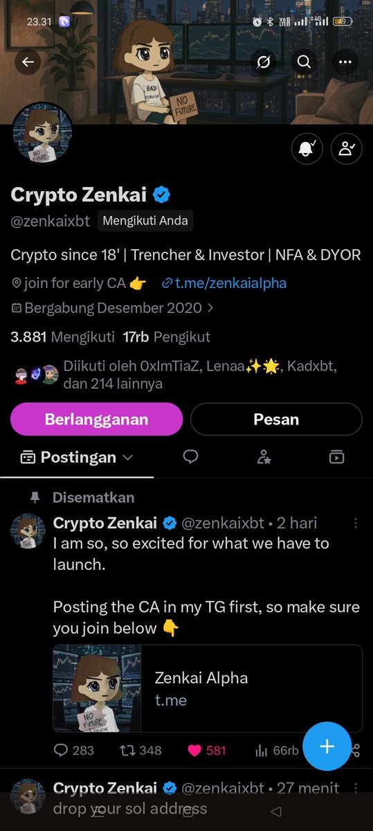 0Beat_Str's tweet photo. @zenkaixbt Can I win first from you 

98Q6vJjCMLmm9fpWgKbHdjRZMV9rxo8Bc7VG2eh1GQzV https://t.co/RtoUV4vOOj