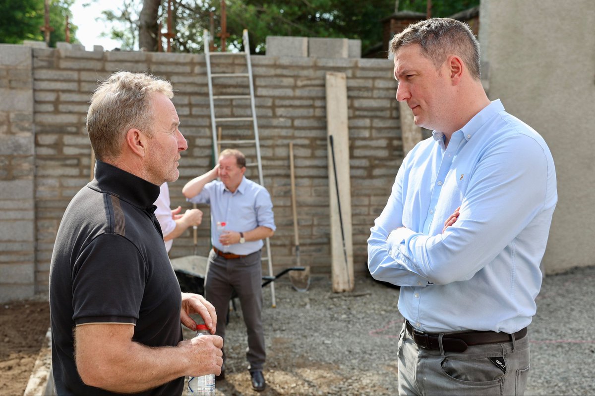 johnfinucane's tweet photo. Delighted to see the new homes at Parkside Gardens, off the Limestone Road, nearing completion.

Speaking to some of the people who’ll soon be moving in, I know just how much getting the keys to their new home will mean to them & their families.

Everyone deserves a safe, secure place to live, & we need to keep delivering more high-quality housing across north Belfast.