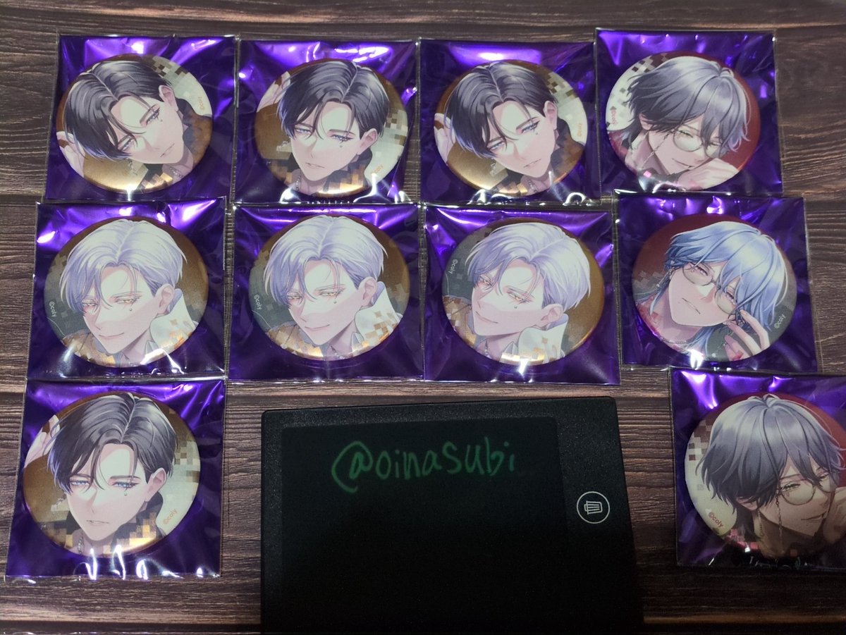 oinasubi's tweet photo. [交換]ブレマイ 2周年 マルイ　缶バッジ

[譲]祠堂·在間·御門·相沢·新名·神家·麻波

[求]恩田
缶バッジ黒⇄缶バッジ白での交換も可
大変難しいとは思いますが検索からでも気軽にお声掛けください
交換方法は郵送での対応となります https://t.co/MbTkM314KG