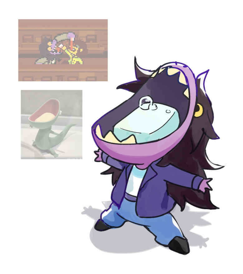 artifisoap's tweet photo. lizard soap holder #deltarune https://t.co/jj1iJtZlWK